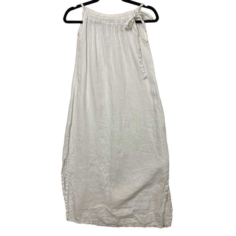 Maxi linen white dress